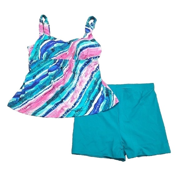 Kim Gravel Swimsuits For All Tankini in Rainbow Stripe - Picture 5 of 6